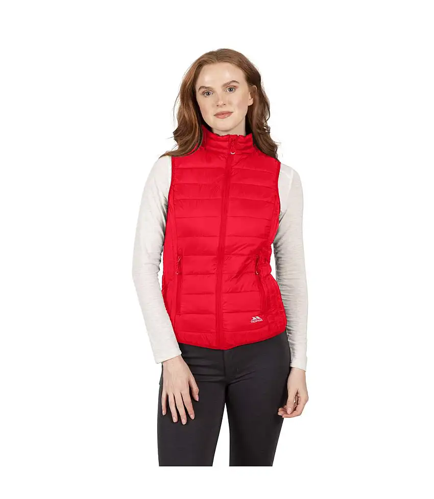 Womens/ladies Teeley Packaway Gilet Red Trespass