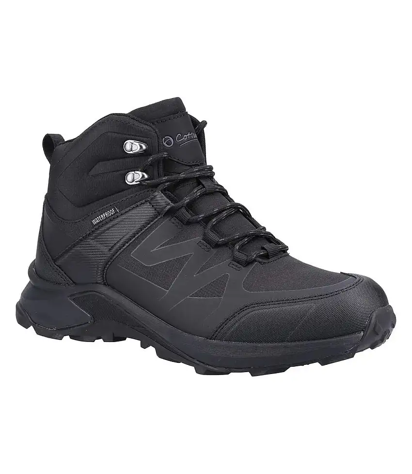 Mens Horton Walking Boots Black Cotswold