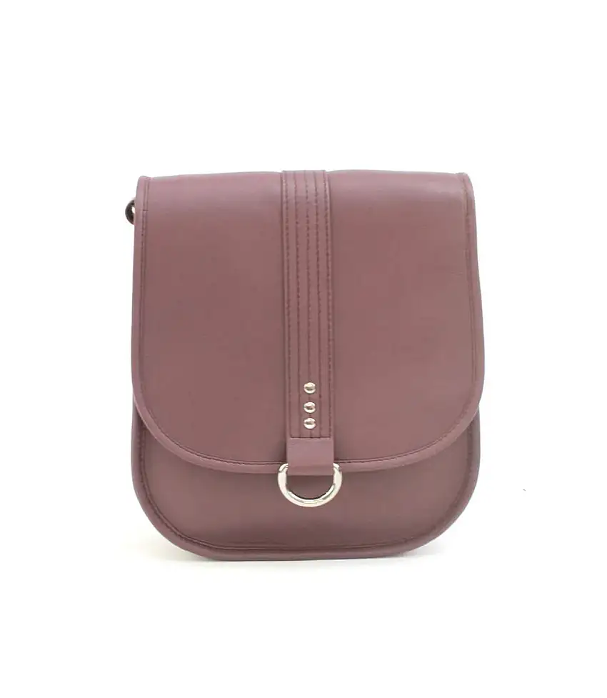 Womens/ladies Melody Leather Handbag One Size Grape Eastern Counties Leather