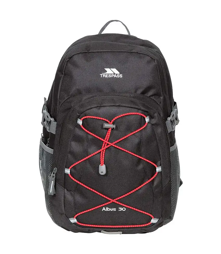 Albus 30 Litre Casual Rucksack/backpack One Size Black Red Trespass