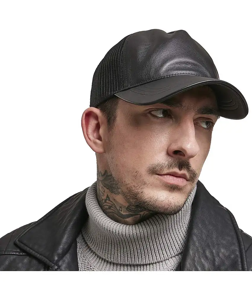 Flexfit By Mens Trucker Cap Black Black Yupoong