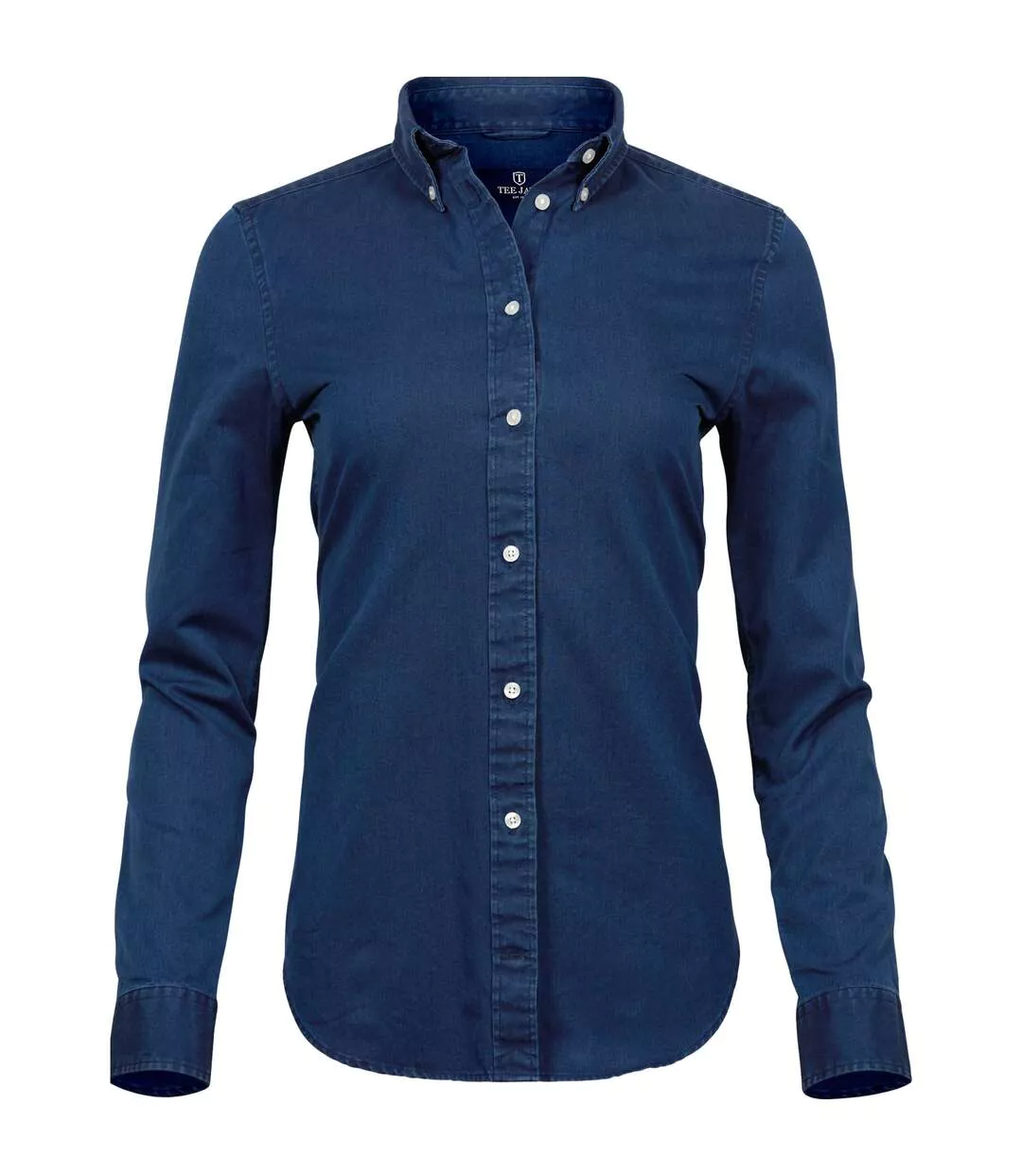 Womens/ladies Twill Shirt Indigo Tee Jays