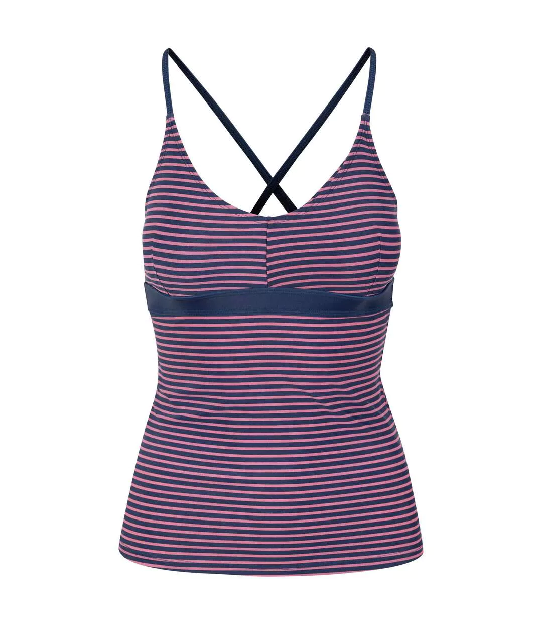 Womens/ladies Sarah Tankini Top Rose Blush Trespass