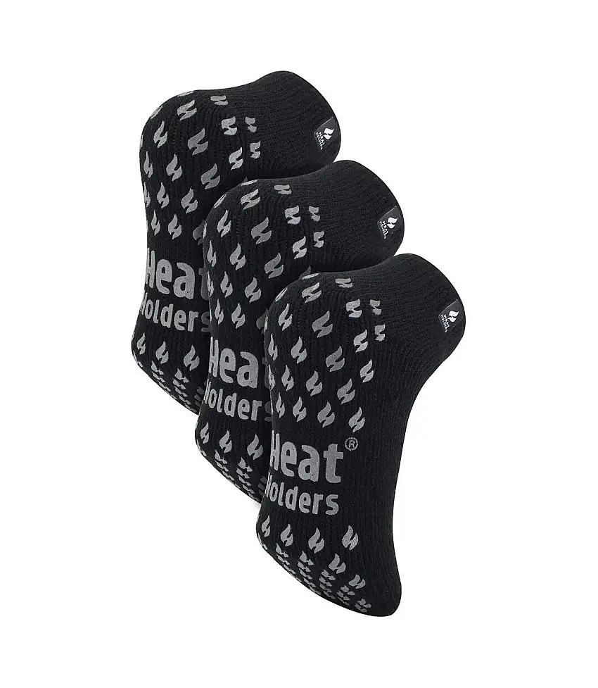 3 Pairs Mens 2.3 TOG Non Slip Low Cut Ankle Thermal Slipper Socks