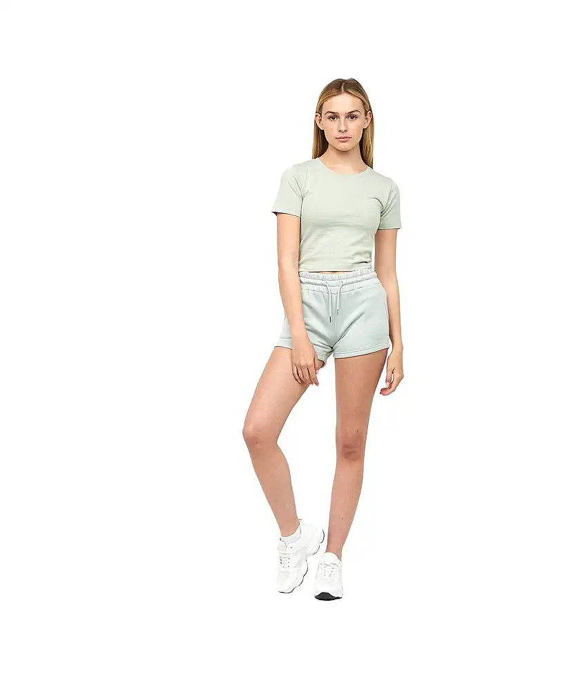 Womens/ladies Tilly Crop T-shirt Sage Juice
