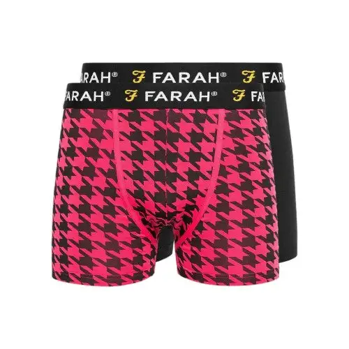 Farah Mens Kingston Boxer Shorts (Pack of 2)