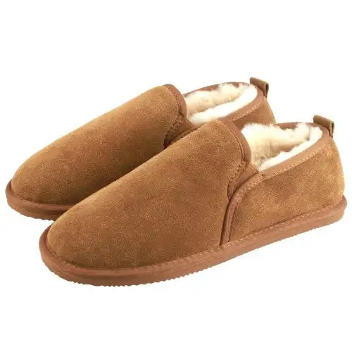 Eastern Counties Leather Mens Avi Sheepskin Hard Sole Slippers