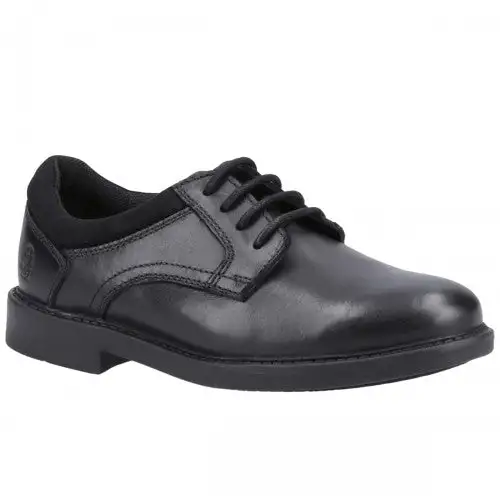 Hush Puppies Boys Tommy Leather School Shoes