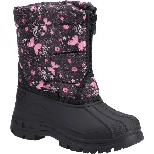 Cotswold Childrens/Kids Iceberg Butterfly Snow Boots