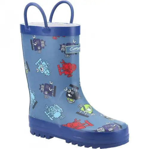 Cotswold Childrens/Kids Puddle Robot Wellington Boots