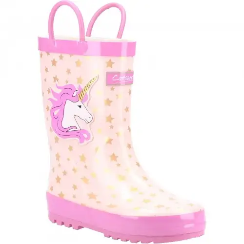 Cotswold Childrens/Kids Puddle Unicorn Wellington Boots