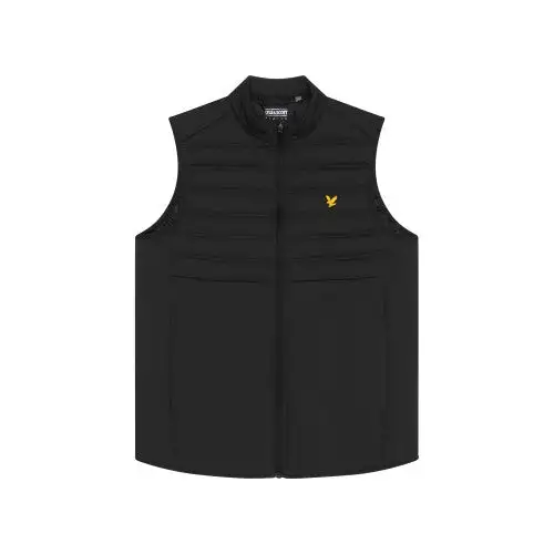 Lyle & Scott Mens Double Baffle Hybrid Gilet