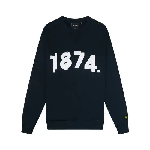 Lyle & Scott Mens 1874 Printed Sweatshirt