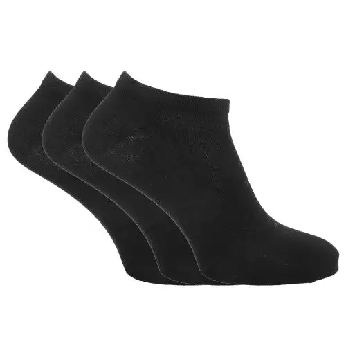 Mens Cotton Rich Lycra Trainer Socks (Pack Of 3)