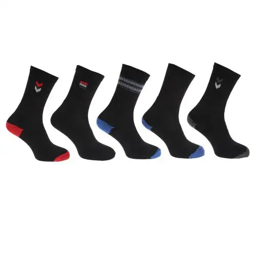 Mens Assorted Motif Sport Socks (5 Pairs)
