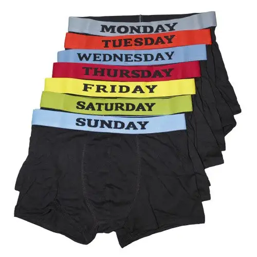 Mens Days Of The Week Boxer Shorts / Underwear (Pack Of 7)