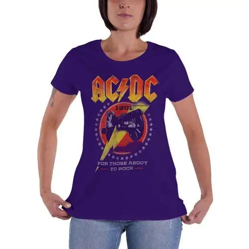 AC/DC Womens/Ladies For Those About To Rock ´81 T-Shirt