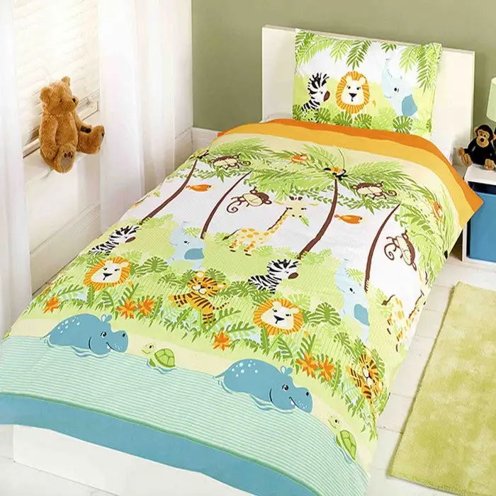 Childrens/Kids Jungle Boogie Single Duvet Set