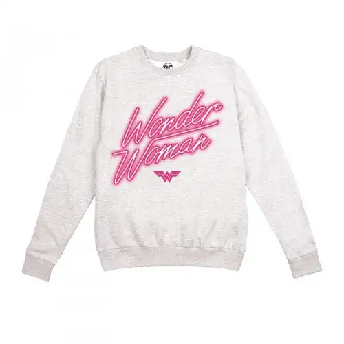 Wonder Woman Womens/Ladies Neon Logo Sweatshirt