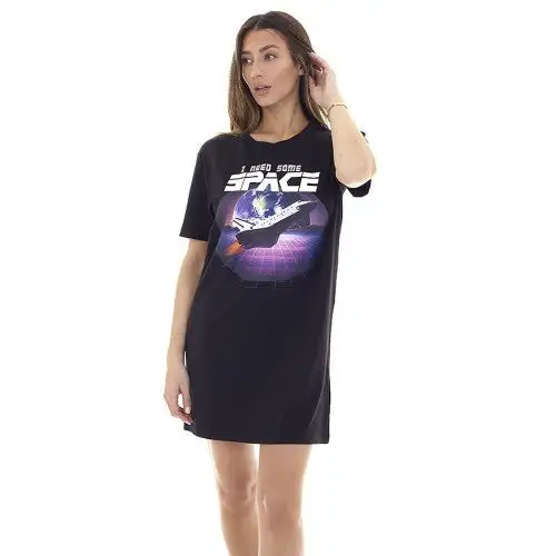 Brave Soul Womens/Ladies I Need Space Night Dress